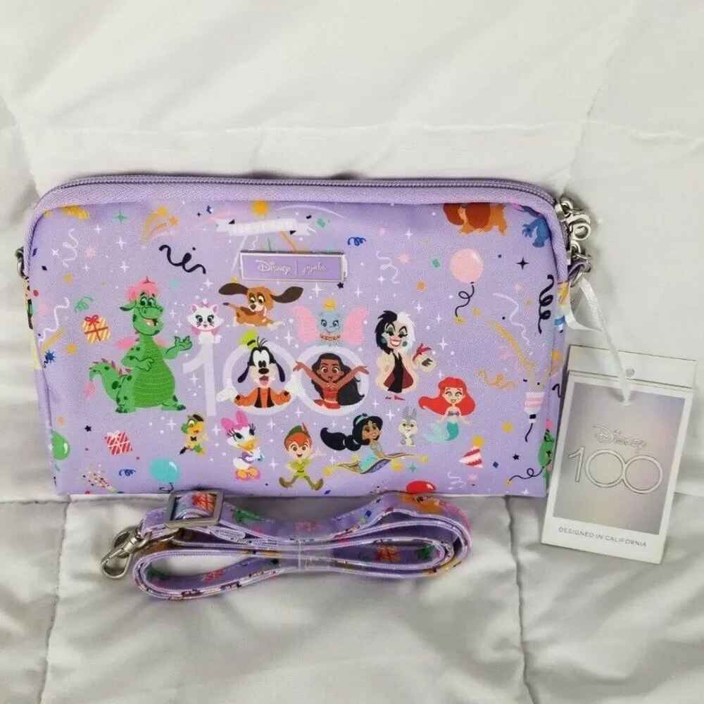 JuJuBe Disney Be Set Century of Magic 100 Years 3 Zip Bag Pouch 2 Straps Ariel